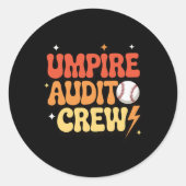 Umpire Audit Crew _1 Ronde Sticker (Voorkant)