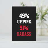 Umpire Badass-Kaart Kaart (Staand voorkant)