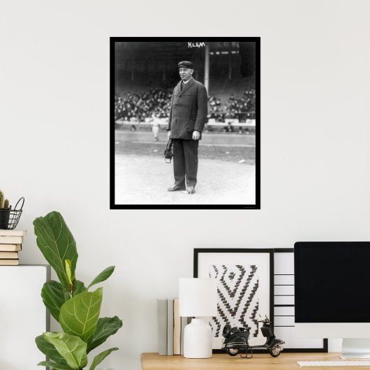 Umpire Bill Klem Baseball 1914 Poster (Thuiskantoor)