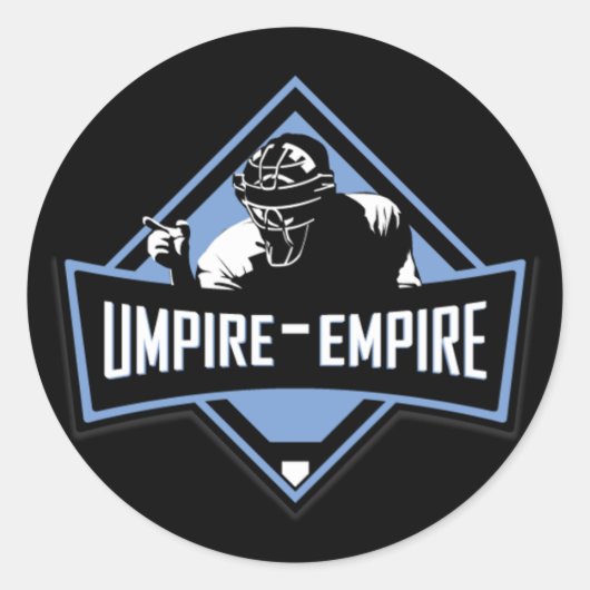 Umpire-Empire-Sticker Ronde Sticker (Voorkant)
