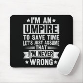 Umpire Funny Sketll Design For An Umpire  Muismat (Met muis)