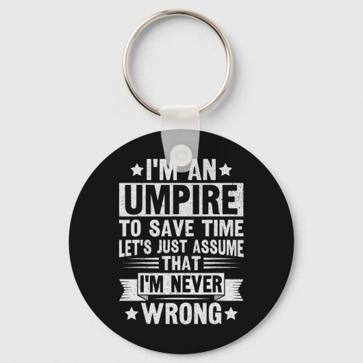 Umpire Funny Sketll Design For An Umpire  Sleutelhanger (Voorkant)