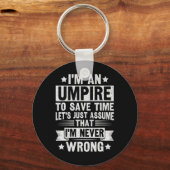 Umpire Funny Sketll Design For An Umpire  Sleutelhanger (Voorkant)