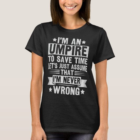Umpire Funny Sketll Design For An Umpire  T-shirt (Voorkant)