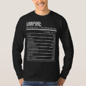umpire Nutritional Values   Nutrition Facts T-shirt (Voorkant)