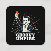 Umpire Vierkante Visitekaartje (Achterkant)