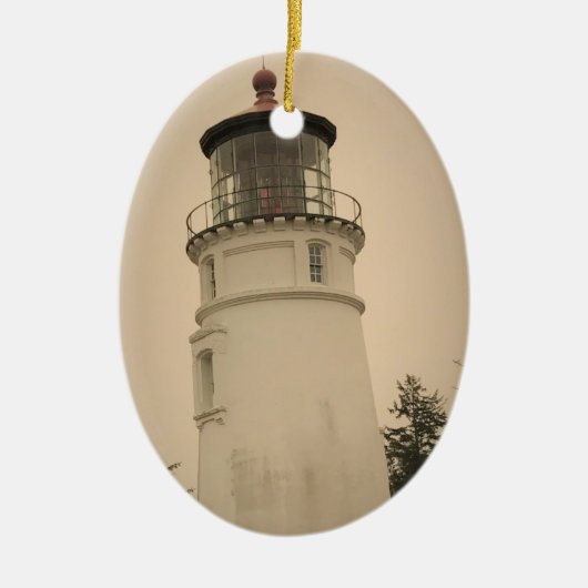 Umpqua River Lighthouse, OF Keramisch Ornament (Voorkant)