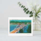 Umpqua Rivierbrug in Reedsport, Oregon Briefkaart (Staand voorkant)
