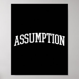 Umption Arch  Retro College Atletische Sport Poster