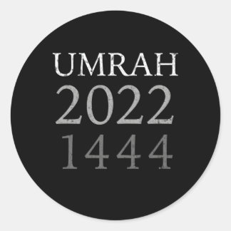 UMRAH 2022 voor en 1444h familie Ronde Sticker