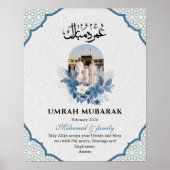 Umrah Mubarak Aangepaste 1 Foto Islamitisch  Poster (Voorkant)