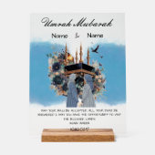 Umrah Mubarak Acryl Bord (Voorkant)