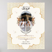 Umrah Mubarak Custom Photo Islamic Poster (Voorkant)