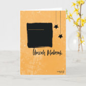 Umrah mubarak kaart (Gele Bloem)