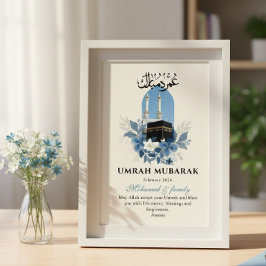 Umrah Mubarak Personalized Islamic Wall Art Poster