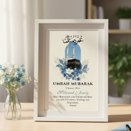 Umrah Mubarak Persoonlijke Islamitische Muur Kunst Poster
