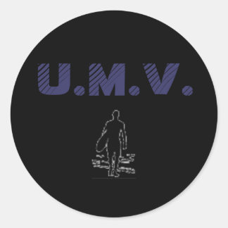 UMV surfer Ronde Sticker