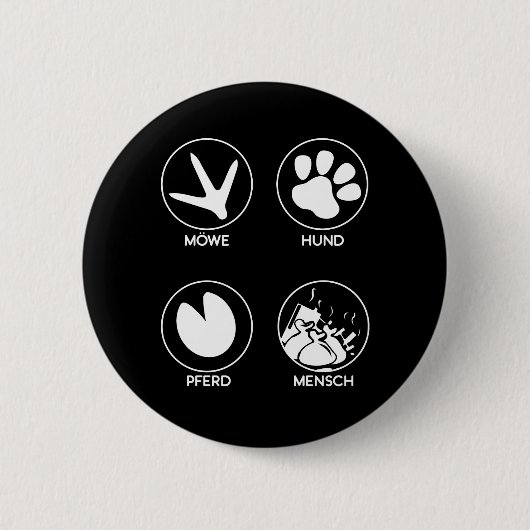 Umweltschutz Naturschutz Klimaschutz Hund Pferd Ronde Button 5,7 Cm (Voorkant)