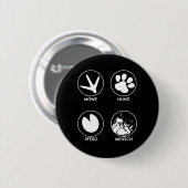 Umweltschutz Naturschutz Klimaschutz Hund Pferd Ronde Button 5,7 Cm (Voorkant /achterkant)