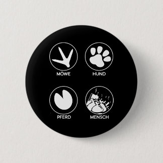Umweltschutz Naturschutz Klimaschutz Hund Pferd Ronde Button 5,7 Cm