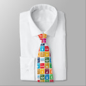 UN 17 Sustainable Development Goals Necktie Stropdas (Gebonden)