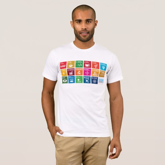 UN 17 Sustainable Development Goals T-Shirt (Voorkant volledig)