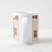 Un-Bear-ably Cool | Cute Bear Coffee Mug Grote Koffiekop (Achterkant)