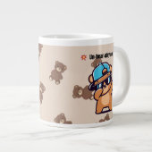 Un-Bear-ably Cool | Cute Bear Coffee Mug Grote Koffiekop (Voorkant rechts)