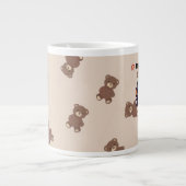 Un-Bear-ably Cool | Cute Bear Coffee Mug Grote Koffiekop (Voorkant)