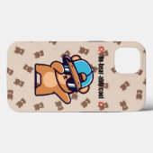 Un-Bear-ably Cool | Cute Bear Phone Case for iPhon (Achterkant (horizontaal))