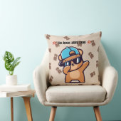 Un-Bear-ably Cool | Cute Bear Pillow Kussen (Stoel)