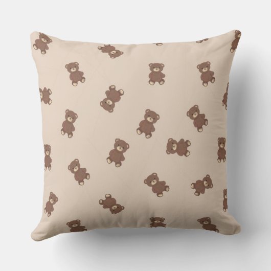 Un-Bear-ably Cool | Cute Bear Pillow Kussen (Achterkant)