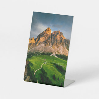 Un bello paisaje lleno de colores  reclamebord met voetstuk