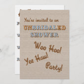 un BRIDAL ed Invitation Kaart (Voorkant / Achterkant)