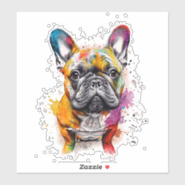 Un bulldog francés lleno de estilo sticker