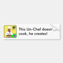 Un-Chef Logo Bumpersticker
