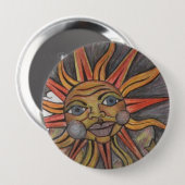 Un DeE SuN Ronde Button 4,0 Cm (Voorkant /achterkant)