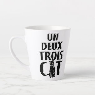 Un Deux Trois Cat French Cats Latte Mok