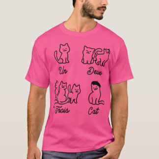Un Deux Trois Cat Funny T-shirt