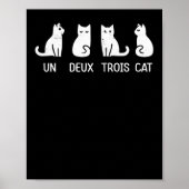 un deux trois cat poster (Voorkant)