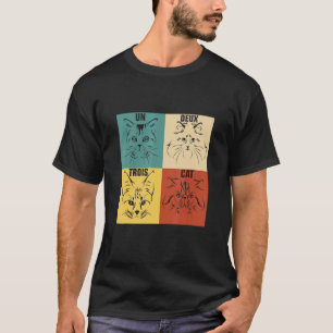 Un Deux Trois Kat Aardige Huisdier Adoptie Franse T-shirt