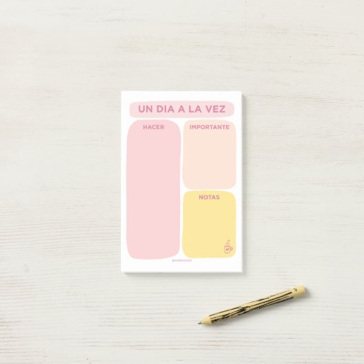Un Día a la Vez - Post-it Notes (Op bureau)