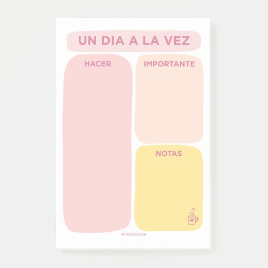 Un Día a la Vez - Post-it Notes (Voorkant)