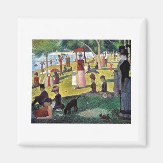 Un dimanche après-midi à l'Îl door Georges Seurat Magneet