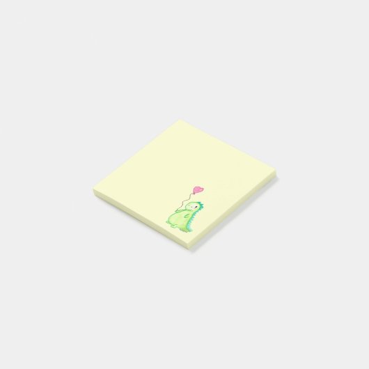 Un dinosaurio en mi post-it® notes (Schuin)