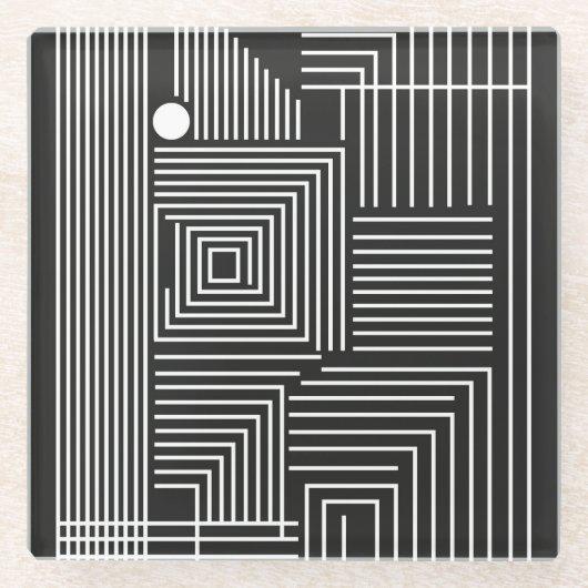 Un Distinto (Noche) Glazen Onderzetter (Voorkant)