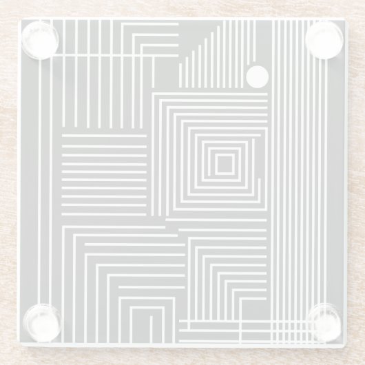 Un Distinto (Noche) Glazen Onderzetter (Achterkant)