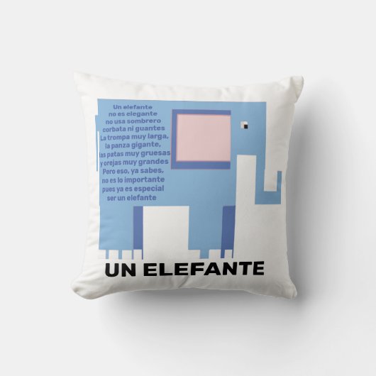 un elephante kussen (Voorkant)