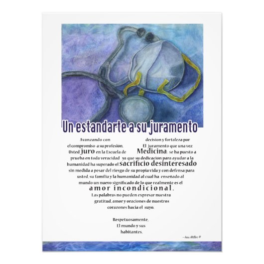 Un estandarte a su juramento Spain Doctor Poster (Voorkant)