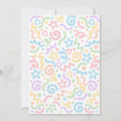 Un-Four-Gettable Confetti Balloon 4th Birthday Kaart (Achterkant)